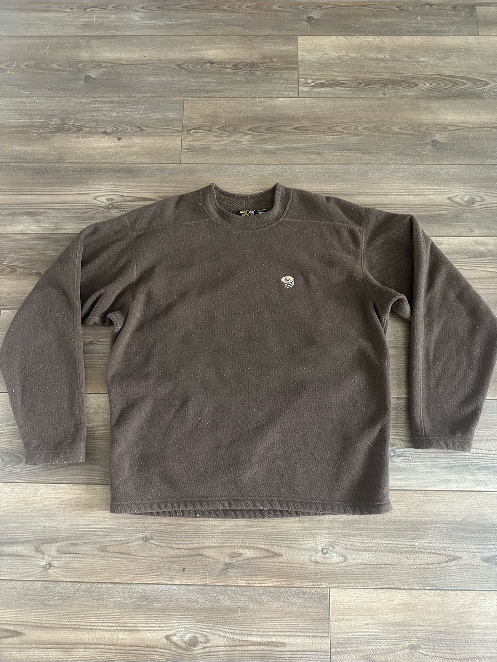Mountain Hardwear Men's Brown Polartec Crewneck Sweater L